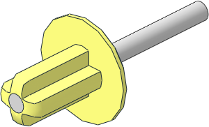 ~Electric Technic Motor  9V Shaft (with Fake Metal Axle)