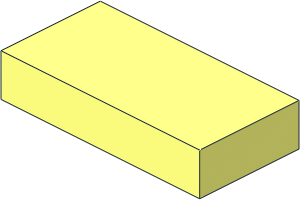 Tile  1 x  2 without Groove