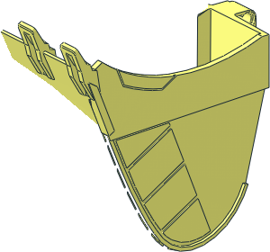 ~Technic Excavator Bucket 13 x  9.5 Half