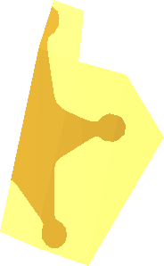 ~Minifig Hat Fedora with Large Brim Gold Sheriff Star Half Pattern