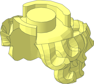 ~Minifig Hair Short and Curly with Top Hat, Hair