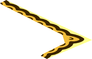 ~Tile  1 x  2 with "WONKA'S GOLDEN TICKET" Corner Pattern