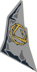 Sticker  4.0 x  3.1 with Rocks and Atlantis Triangle Logo (Formed)