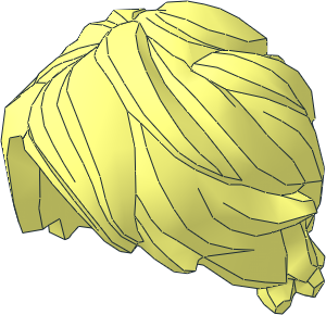 Minifig Hair Mid-Length Tousled with Side Part