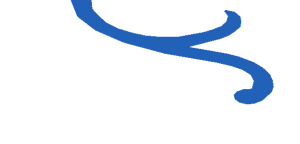 ~Sticker  1.8 x  1.8 Triangular Blue Filigree Half