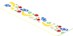 Sticker  0.8 x  2.8 with Candy Frieze