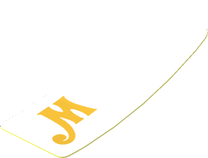 Sticker  0.8 x  1.8 with Gold Ornamented "W" Right (Formed)