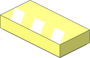 Tile  1 x  2 with Partial White Stripes Pattern
