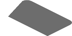 ~Sticker  0.8 x  3.1 with White Trapezoid on Grey Background Left - First Face