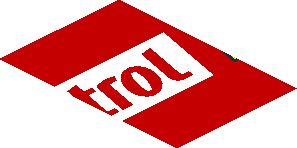 ~Sticker  0.8 x  3.0 with Castrol Edge Logo on Red Background Right - Fourth Face