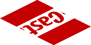 ~Sticker  0.8 x  3.0 with Castrol Edge Logo on Red Background Left - Second Face