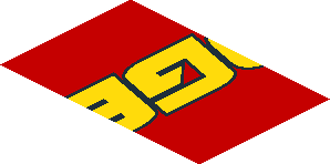 ~Sticker  0.8 x  3.0 with Castrol Edge Logo on Red Background Left - Fifth Face