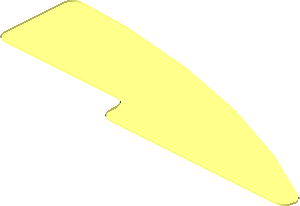 ~Sticker  0.8 x  2.8 with Black Curved Stripe on Lime Background Right - Stickerback