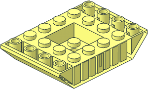 ~Slope Brick 45  6 x  4 Double Inverted - without patterned Surfaces