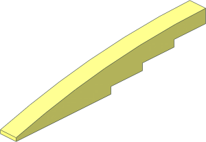 Slope Brick Curved  1 x 12 x  1.667