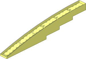 ~Slope Brick Curved  1 x 12 x  1.667 without Top