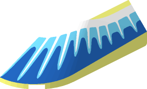 ~Windscreen  6 x  4 x  1.333 Sloped Energy Spikes on Blue Background Half Pattern