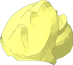 ~Minifig Head Top Klingon Cranial Ridges without Patternable Area