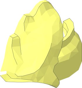 ~Minifig Head Top Klingon Cranial Ridges Half