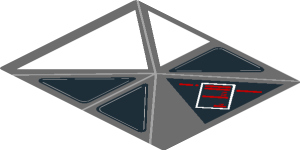 ~Sticker  2.8 x  3.3 with Red and White Signs on Screen - Common