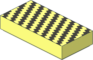 Tile  1 x  2 with Carbon Fiber Pattern