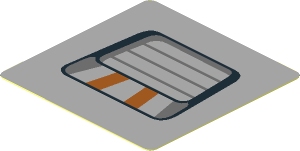 Sticker  1.8 x  1.8 with Narrow Grid