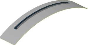 Sticker  0.8 x  4.1 with  1 Slit (Formed)