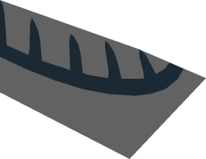 ~Minifig Torso Collar Half Pattern