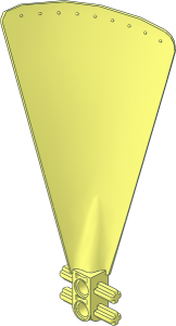 Propeller  1 Blade 14L with 2 Pin Holes and 4 Axles