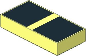 Tile  1 x  2 with  2 Black Squares Pattern