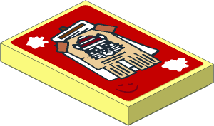 Tile  2 x  3 with Christmas Cat Flyer Sticker