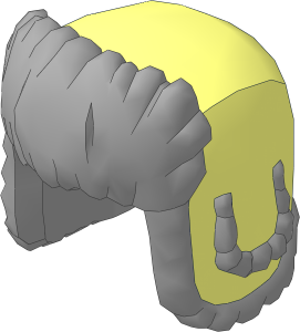 Minifig Hat Ushanka with Light Bluish Grey Fur