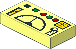 Tile  1 x  2 with Telemetry Computer Pattern