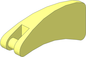 Animal Body Part Fin  4 x  2 with Handle