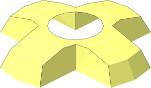 Technic Axle End Beveled with Steel Axle Hole