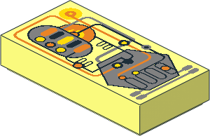 Tile  1 x  2 with UFO Controls Pattern
