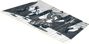 Sticker  4.0 x  8.3 Trapezoidal with Movie Screen