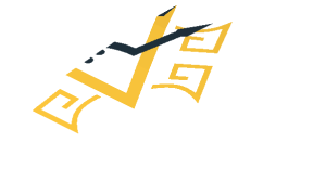 ~Sticker  2.6 x  2.8 with Black Trident, Gold Triangle and Symbols (Formed) - Half