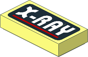 Tile  1 x  2 with "X-RAY" Pattern