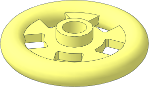 Plate  1 x  1 Round with Ring  3 x  3