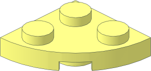 Plate  2 x  2 with Corner Round