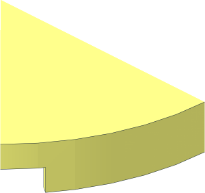 ~Plate  2 x  2 with Corner Round - Half