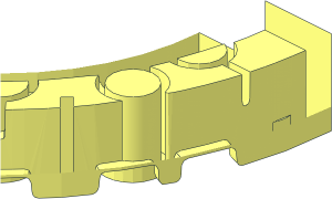 ~Brick  5 x  5 Corner Round with Plate  4 x  4 - Half