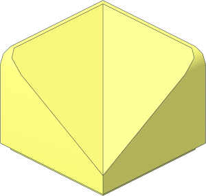 Slope Brick 31  1 x  1 x  0.667 Double Concave