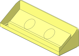~Slope Brick 31  1 x  3 x  0.667 without Top Patternable Surfaces