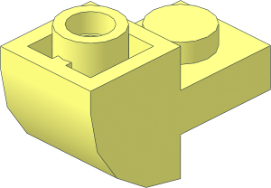 Brick  1 x  2 x  1 with Curved Bottom