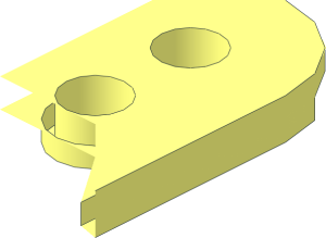 ~Plate  4 x  4 with Rounded Corners and 9 Holes - Quarter
