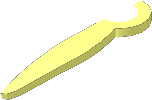 ~Plant Round 1 x 3 - 1 Leaf half