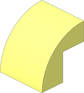 Brick Curved  2 x  2 x 1.667