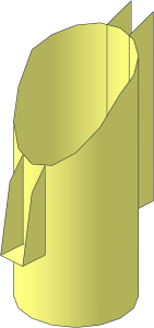 ~Brick  2 x  2 x  1 with Curved Top - Understud with Fillet